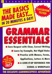 Cover of: Grammar essentials by Judith F. Olson