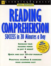 Cover of: Reading comprehension success in 20 minutes a day