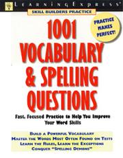 Cover of: 1001 vocabulary and spelling questions.