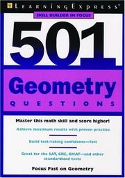 Cover of: 501 Geometry Questions & Answers by LearningExpress Editors