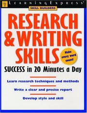 Cover of: Research & Writing Skills Success in 20 Minutes a Day by LearningExpress Editors