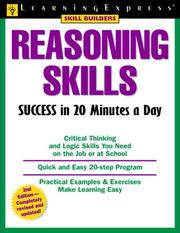 Cover of: Reasoning skills success in 20 minutes a day