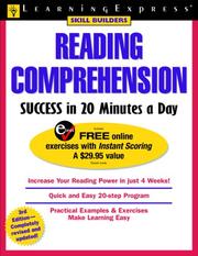 Cover of: Reading comprehension success in 20 minutes a day | Elizabeth L. Chesla