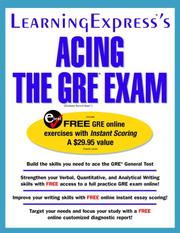 Cover of: Acing The GRE Exam (Acing the GRE Exam)