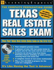 Cover of: Texas Real Estate Sales Exam