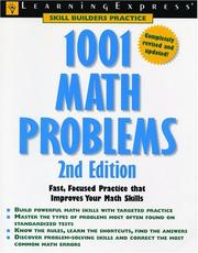 Cover of: 1001 Math Problems, 2nd Edition (Skill Builders in Practice)