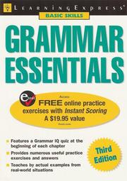 Cover of: Grammar Essentials, 3rd Edition (Learning Express: Basic Skills)