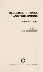 Cover of: Becoming a whole language school | 