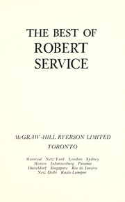 Cover of: The best of Robert Service by Robert W. Service