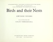 Cover of: Birds and their nests | Gwynne Vevers