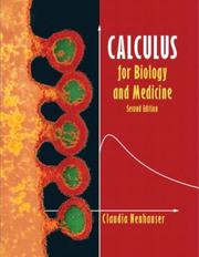 Cover of: Calculus for biology and medicine by Claudia Neuhauser