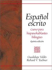 Cover of: Español escrito by Guadalupe Valdés