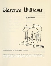 Cover of: Clarence Williams | Tom Lord