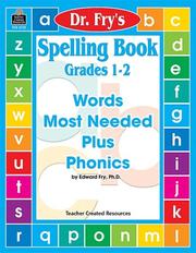 Cover of: Spelling Book, Level 1-2 by Dr. Fry