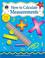 Cover of: How to Calculate Measurements, Grades 5-6