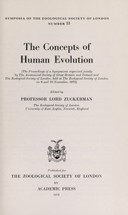 Cover of: The concepts of human evolution by edited by Professor Lord Zuckerman.