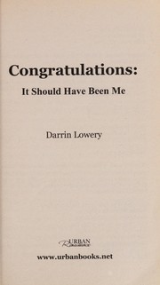 Cover of: Congratulations | Darrin Lowery