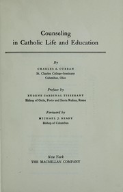 Cover of: Counseling in Catholic life and education | Charles Arthur Curran