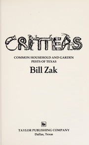Cover of: Critters | Bill Zak