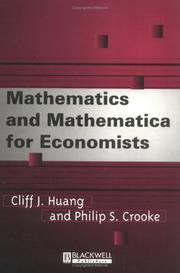 Cover of: Mathematics and Mathematica for economists by Cliff J. Huang