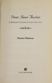 Cover of: Dear Jane Austen | Patrice Hannon