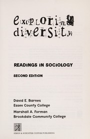Cover of: Exploring Diversity | Barnes