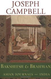 Cover of: Baksheesh & Brahman: Asian journals, India