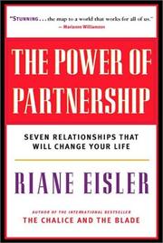Cover of: The Power of Partnership by Riane Tennenhaus Eisler