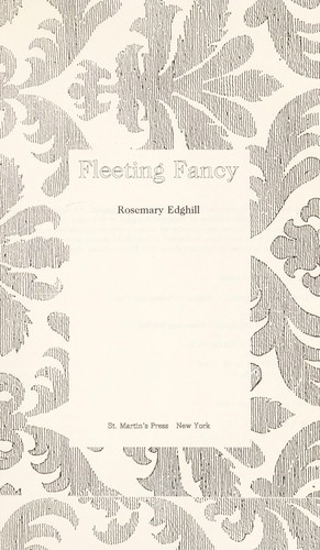 Fleeting fancy by Rosemary Edghill