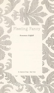 Cover of: Fleeting fancy by Rosemary Edghill