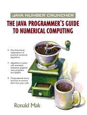 Cover of: Java Number Cruncher by Ronald Mak, Ron Mak
