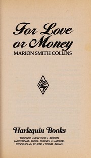 Cover of: For Love Or Money | Marion Smith Collins