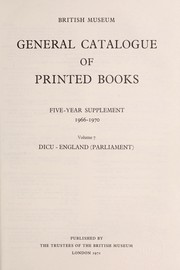 General catalogue of printed books by British Library