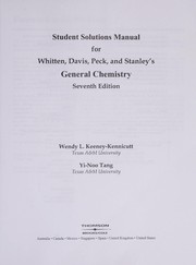 Cover of: General Chemistry, Seventh Edition Solutions Manual