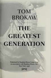 Cover of: The Greatest Generation