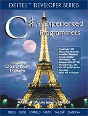 Cover of: C# For Experienced Programmers by Paul J. Deitel, Harvey M. Deitel, Paul J. Deitel, Jeffrey A. Listfield, Tem R. Nieto, Cheryl H. Yaeger, Marina Zlatkina