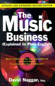 Cover of: The Music Business (Explained In Plain English) by David Naggar