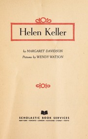 Cover of: Helen Keller by Margaret Davidson