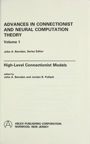 Cover of: High level connectionist models | 