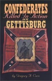 Cover of: Confederates killed in action at Gettysburg