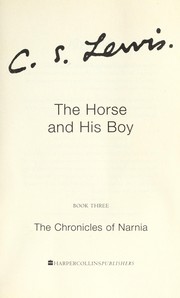 Cover of: The horse and his boy | C. S. Lewis