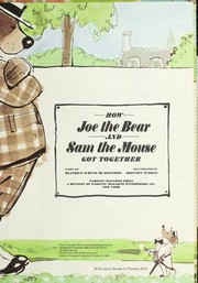 Cover of: How Joe the bear and Sam the mouse got together