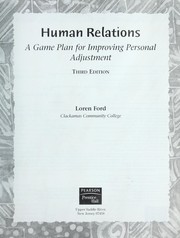 Cover of: Human relations : a game plan for improving personal adjustment