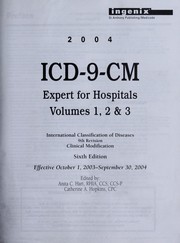 Cover of: Icd-9-cm 2004 Expert for Hospitals: Voumes 1,2, & 3