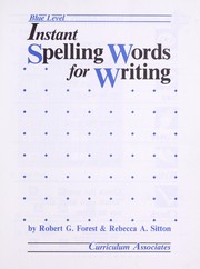 Cover of: Instant Spelling Words for Writing | Robert G. Forest