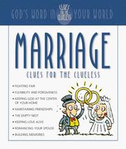 Cover of: Marriage Clues for the Clueless: God's Word in Your World (Clues for the Clueless)