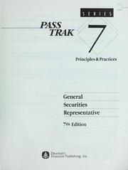 Cover of: PassTrak series 7, General securities representative. | 