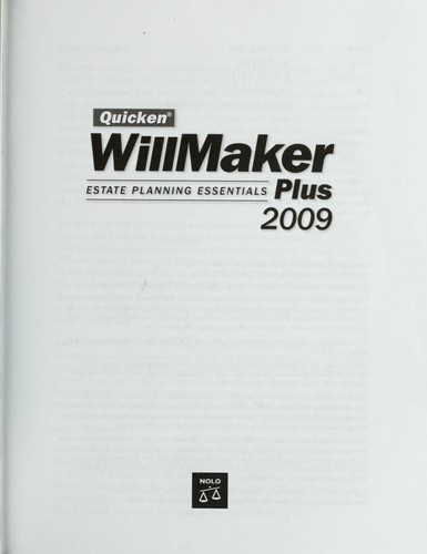Quicken WillMaker Plus by 