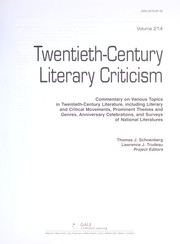 Cover of: Twentieth-century literary criticism by Thomas J. Schoenberg, Lawrence J. Trudeau