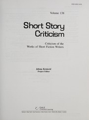 Cover of: Short story criticism by Jelena O. Krstovic